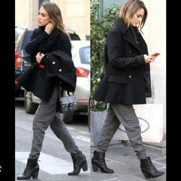 Rag & Bone Womens Newbury Black Leather Booties EU36.5/US6.5 - Picture 12 of 13